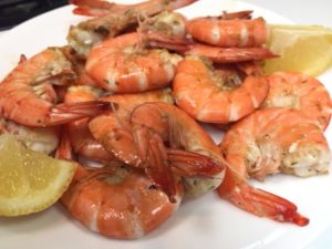 Photo: Cooked shrimp from Berezan shrimp farm, Langley, B.C.