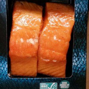 Salmon packet with ASC logo
