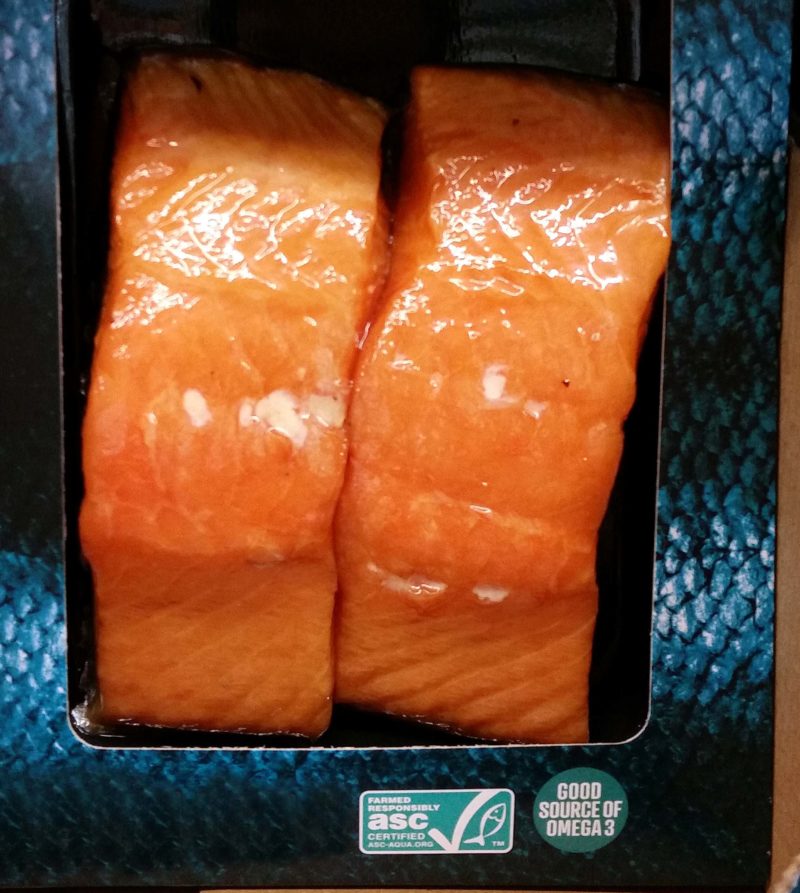 Salmon packet with ASC logo