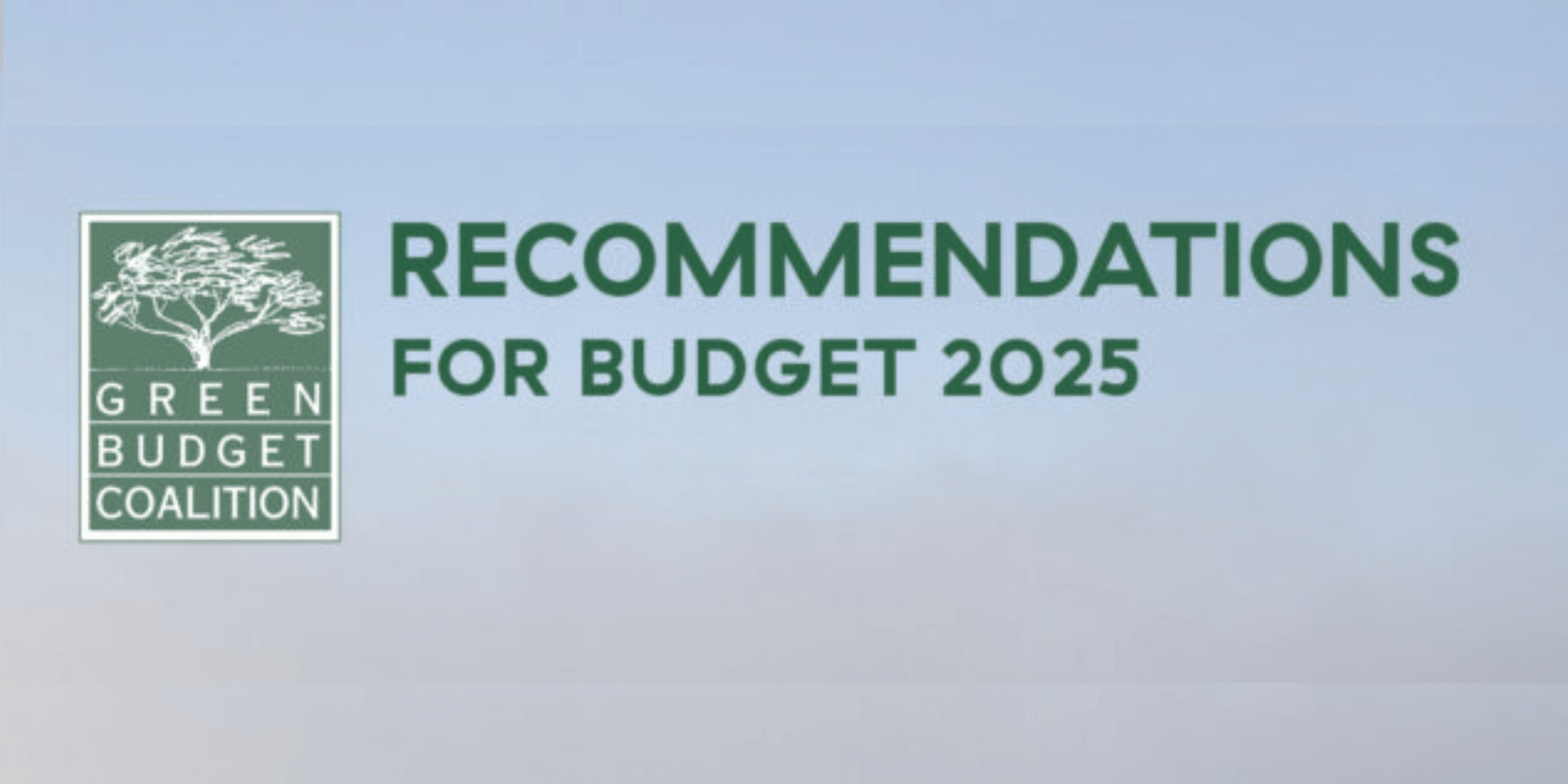 Green Budget Coalition presents Budget 2025 recommendations to Finance Committee